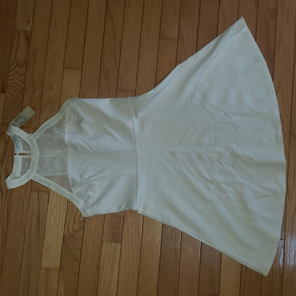 Small American Eagle Cream Sundress with Lace